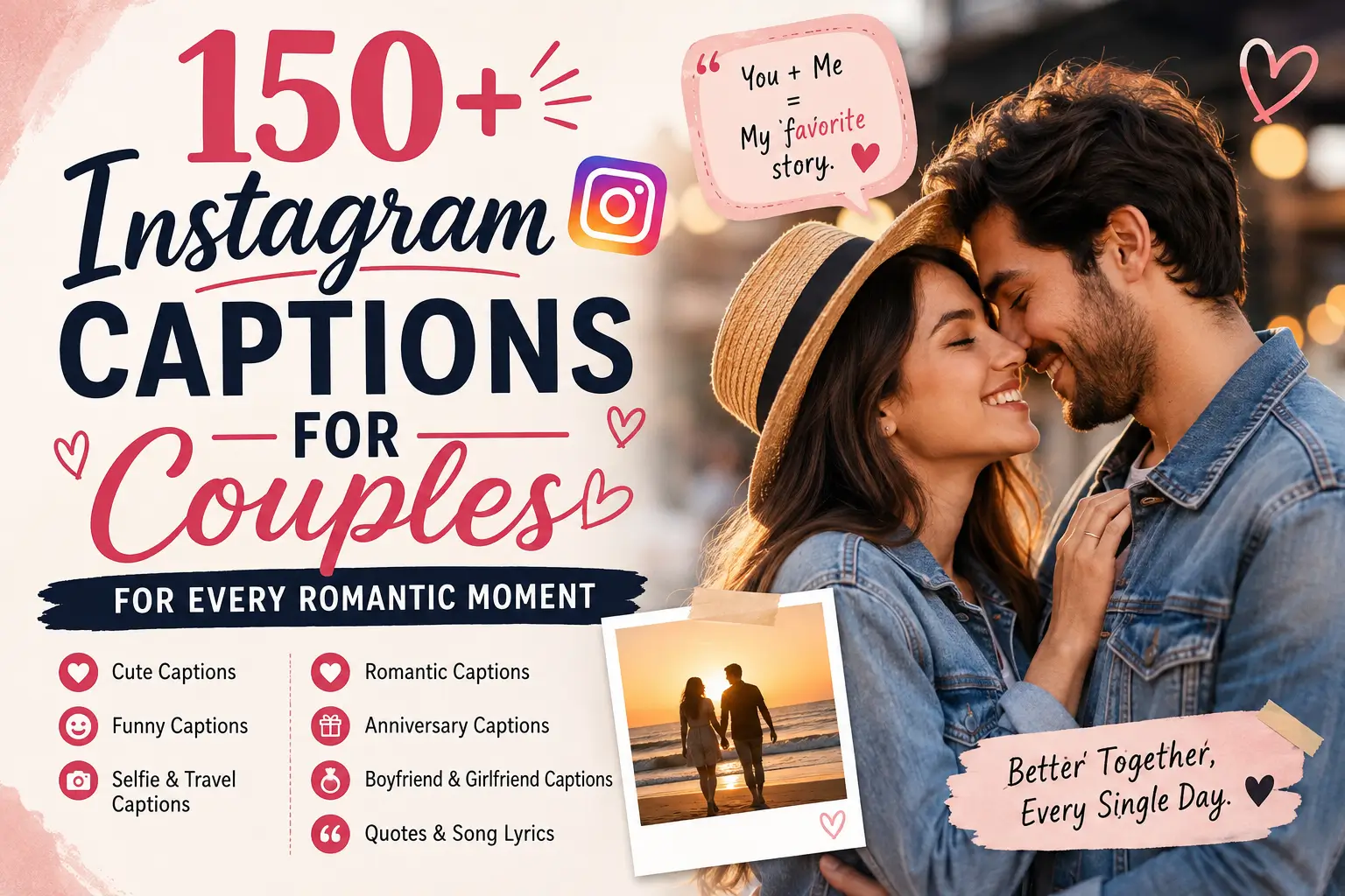 150+ Instagram Captions for Couples for Every Romantic Moment