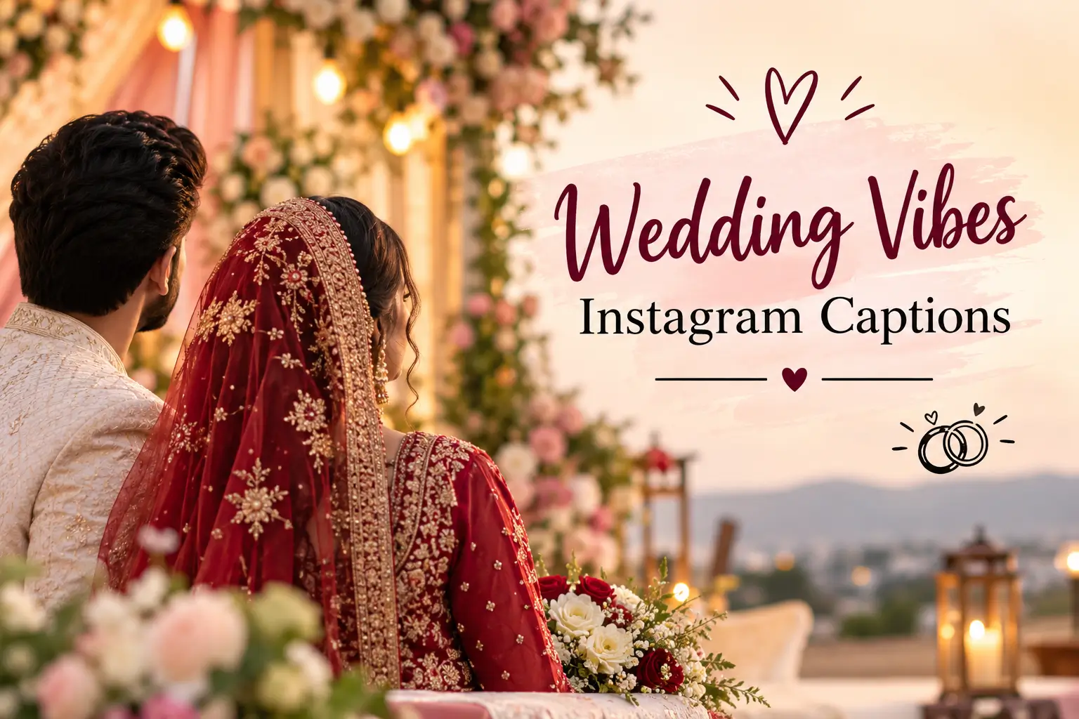 Wedding vibes Instagram captions for romantic and joyful wedding moments