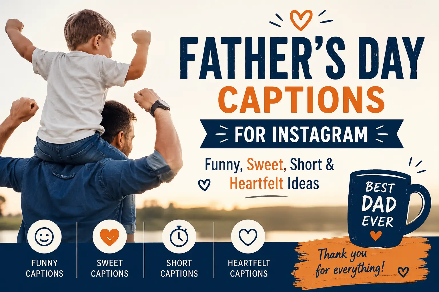 Father’s Day Captions for Instagram – Funny, Sweet & Heartfelt