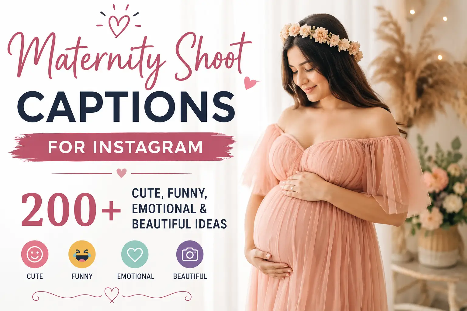 Maternity shoot captions for Instagram with 200+ cute, funny, emotional, and beautiful ideas