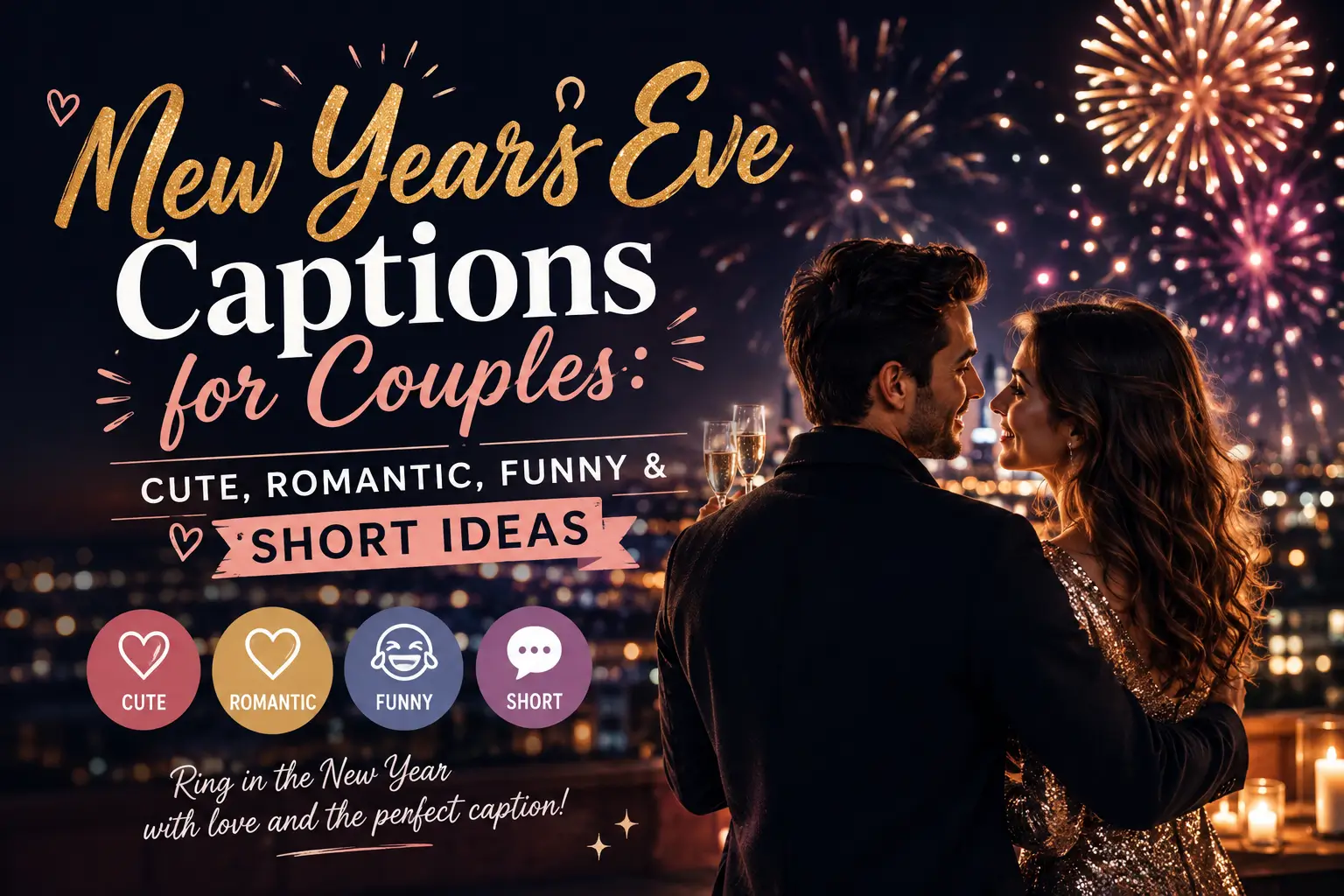 New Year’s Eve captions for couples with cute romantic ideas