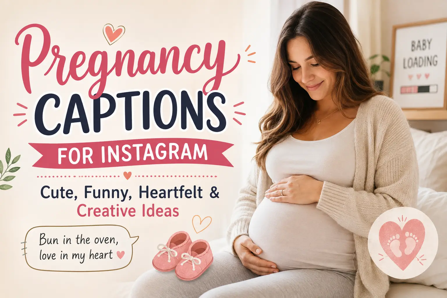 Pregnancy captions for Instagram with cute and heartfelt ideas