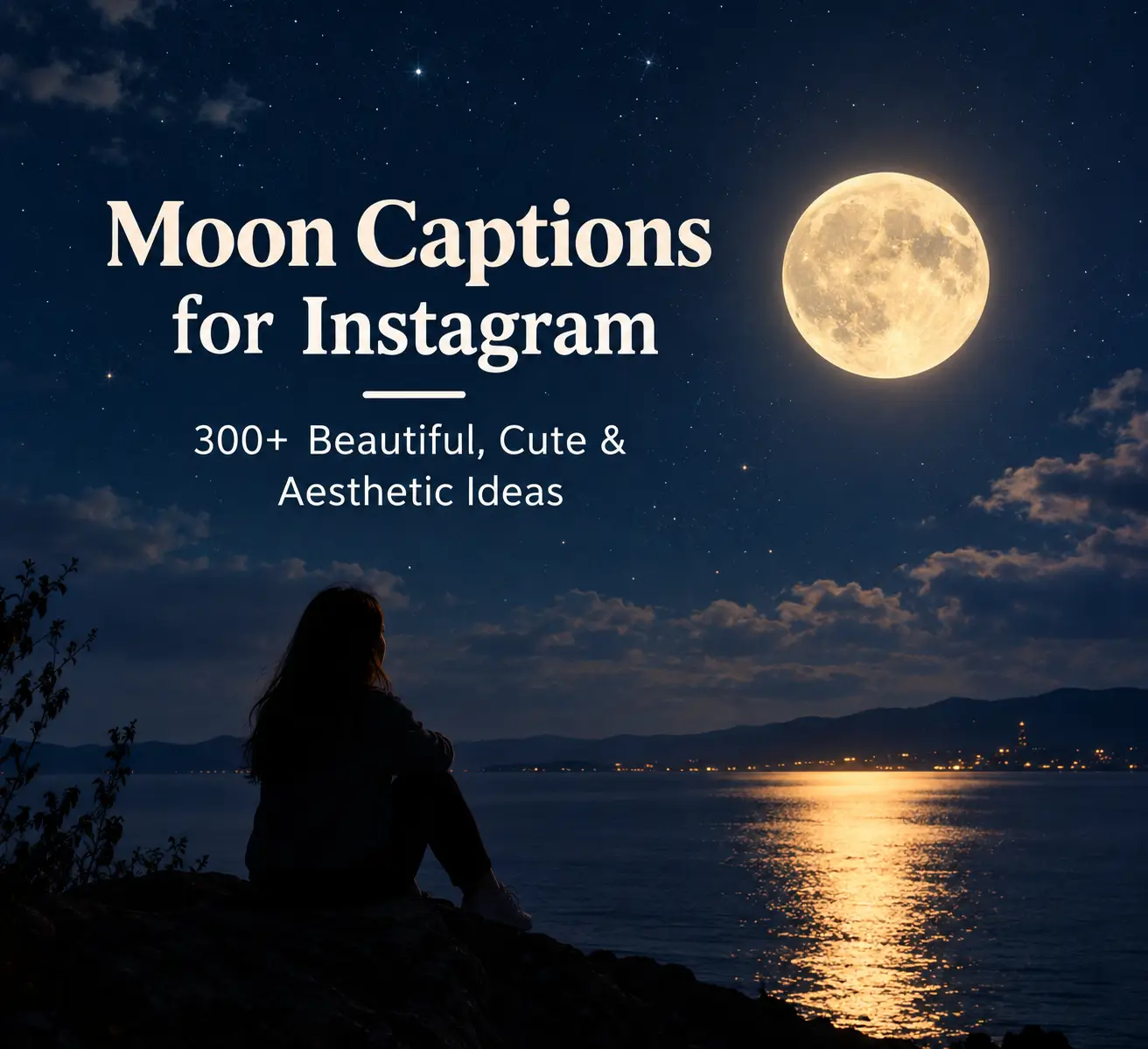 Moon Captions for Instagram with 300+ beautiful, cute, and aesthetic ideas